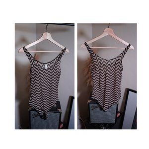 Zig Zag Sheer Bodysuit
